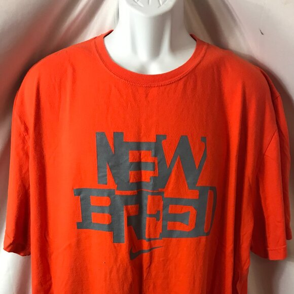 Nike New Breed Logo Activewear Athletic Sport Cut Tee Shirt - Picture 2 of 5